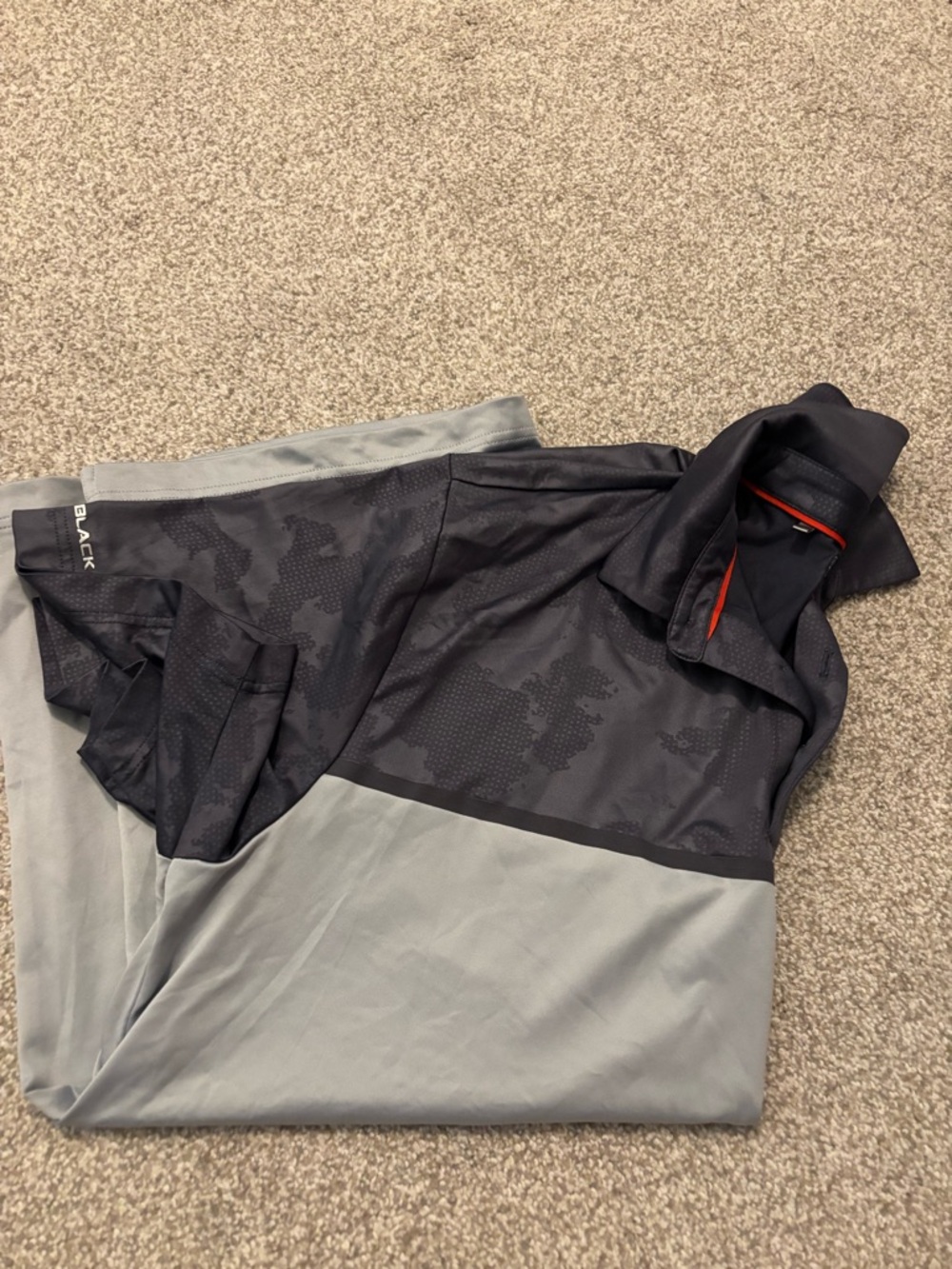 Under Armour Men’s Black and Light Gray Short-Sleeve Polo - Picture 6 of 8